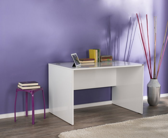 Hanah Home Escritorio de Estudio Blanco con Almacenamiento